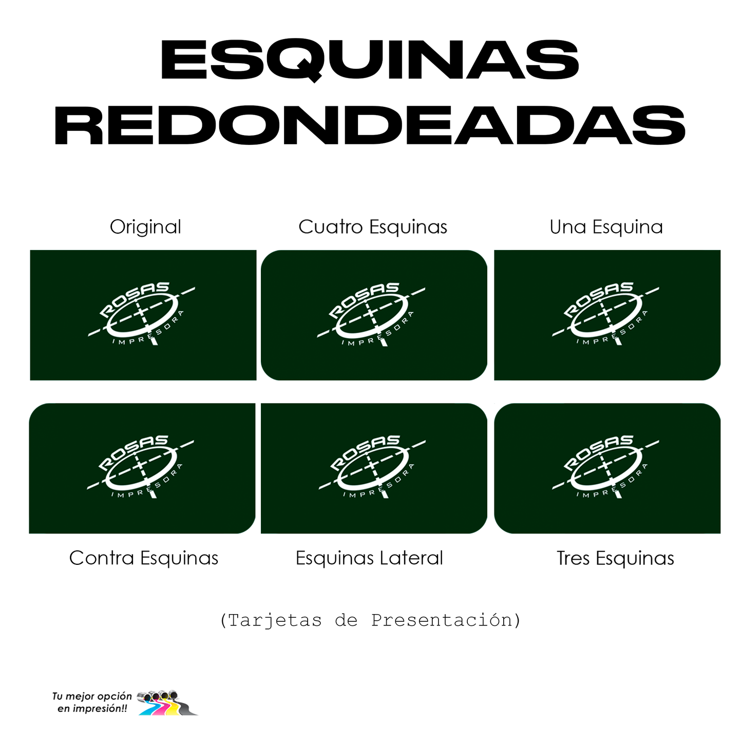 Esquinas Redondeadas (Tarjetas de Presentación)