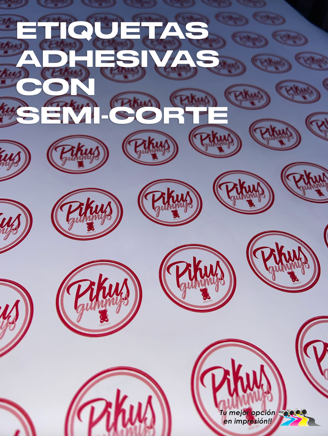 PROMO Stickers con Semi-corte 10 Tabloides