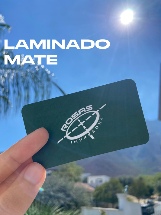 Tarjetas de Presentación Laminadas Mate